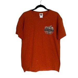 Harley Davidson orange t-shirt size L